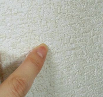 爪で擦って消したホッチキスや画鋲の穴