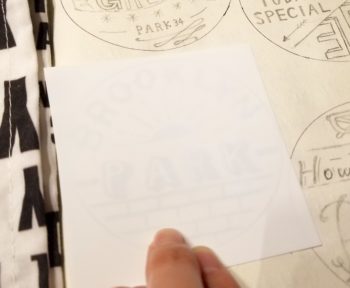 白プラバンの書き写し