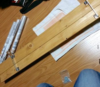 棚受けで棚板を作る