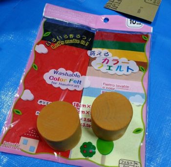 100均のフェルトで蛇口ハンドルを作る