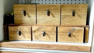 100均の収納で作った木製ボックス