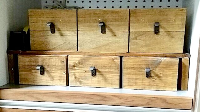 100均の収納で作った木製ボックス