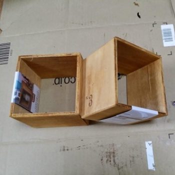 100均セリアの木箱
