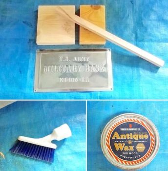 100均のナンバープレートでDIYするちりとりとほうきのセットの材料