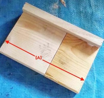 端材で幅14cmの板を作る