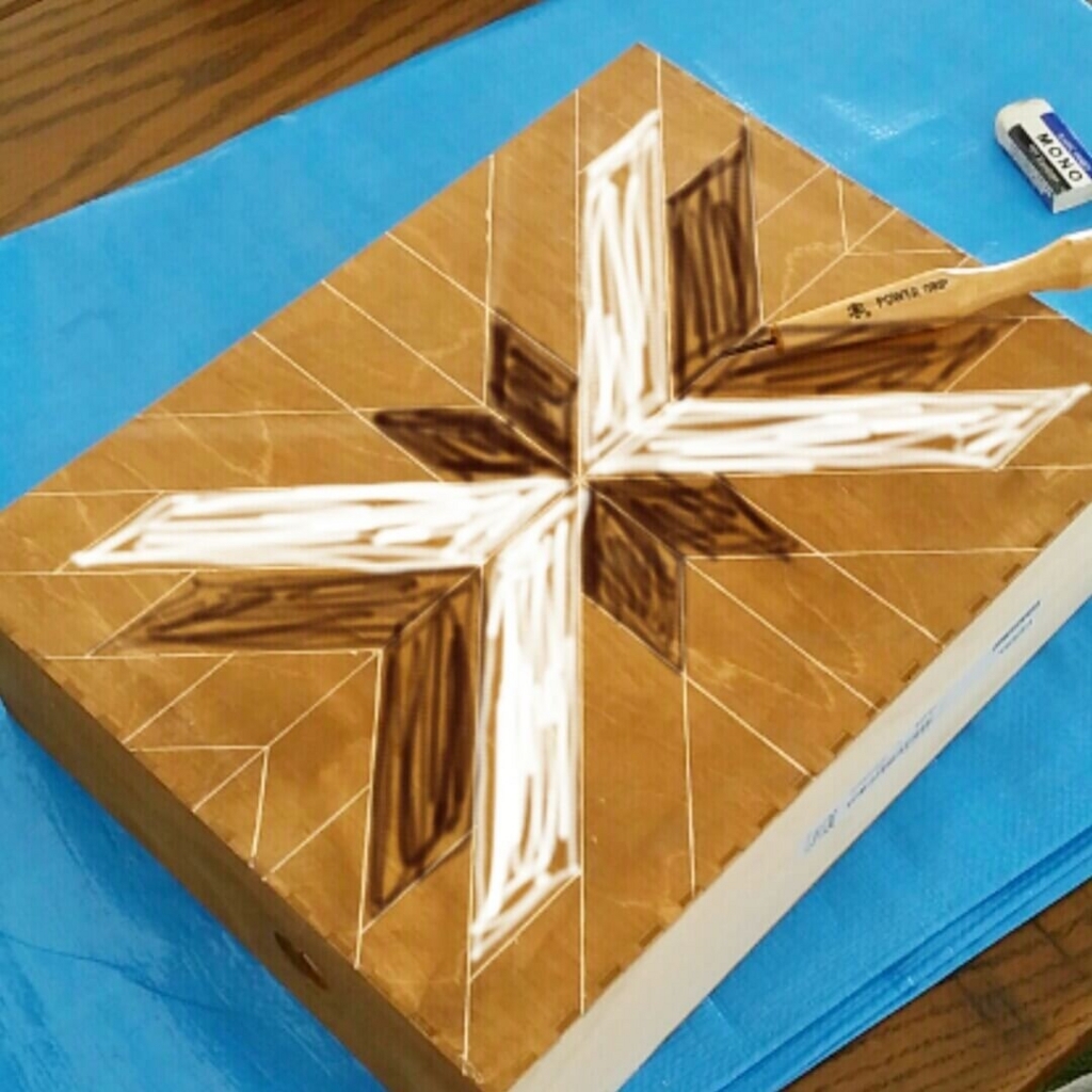 お絵かきアプリでえヘリンボーン柄を作る