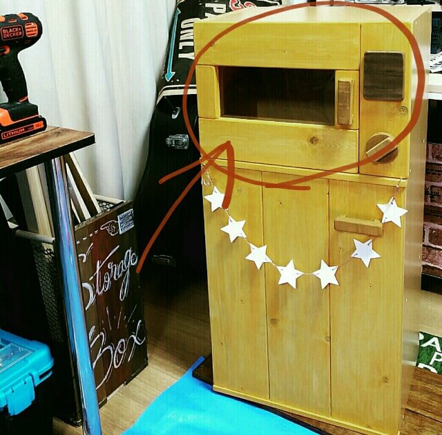 手作りの「ままごとレンジ」のDIY