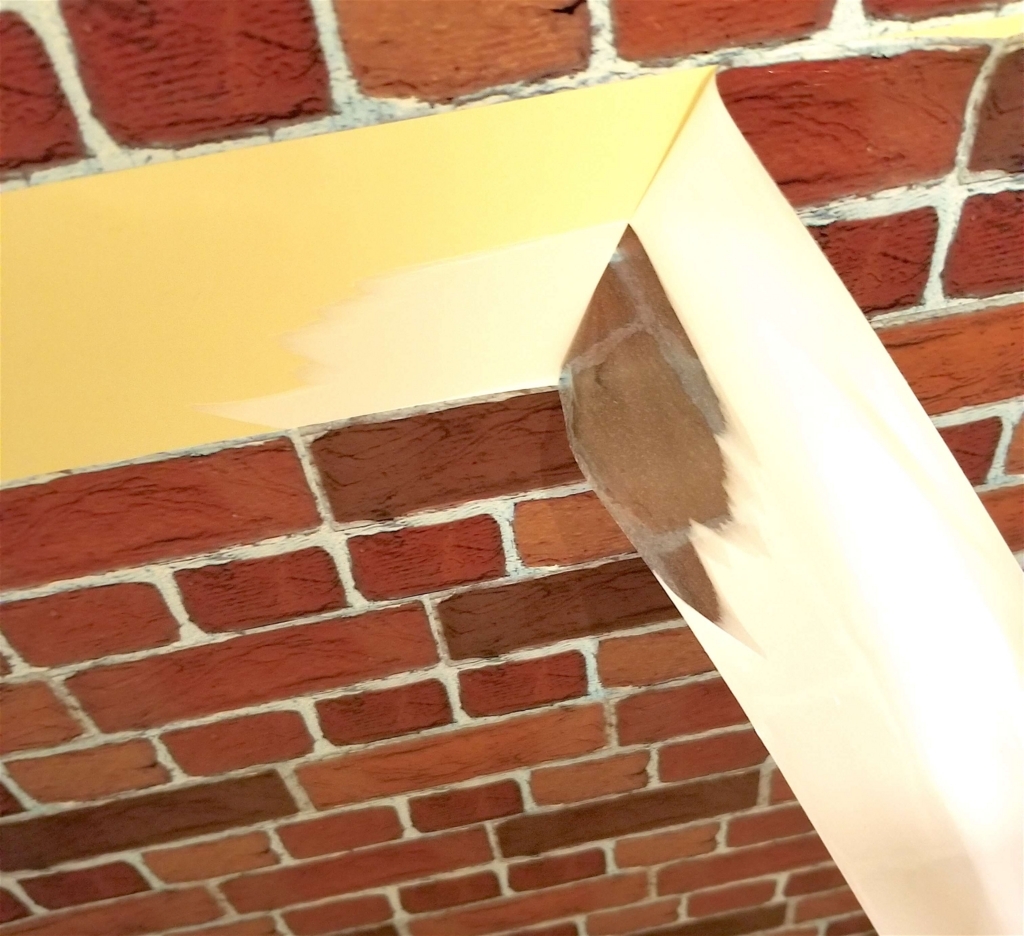 セリアのリメイクシートを使ったDIYの剥がした跡