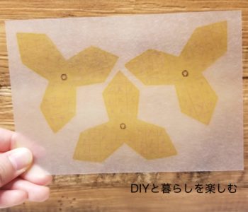 パイナップルプラバンの型紙