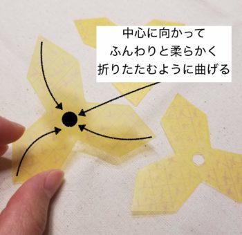 立体プラバンでパイナップルを作る時の折り曲げ方